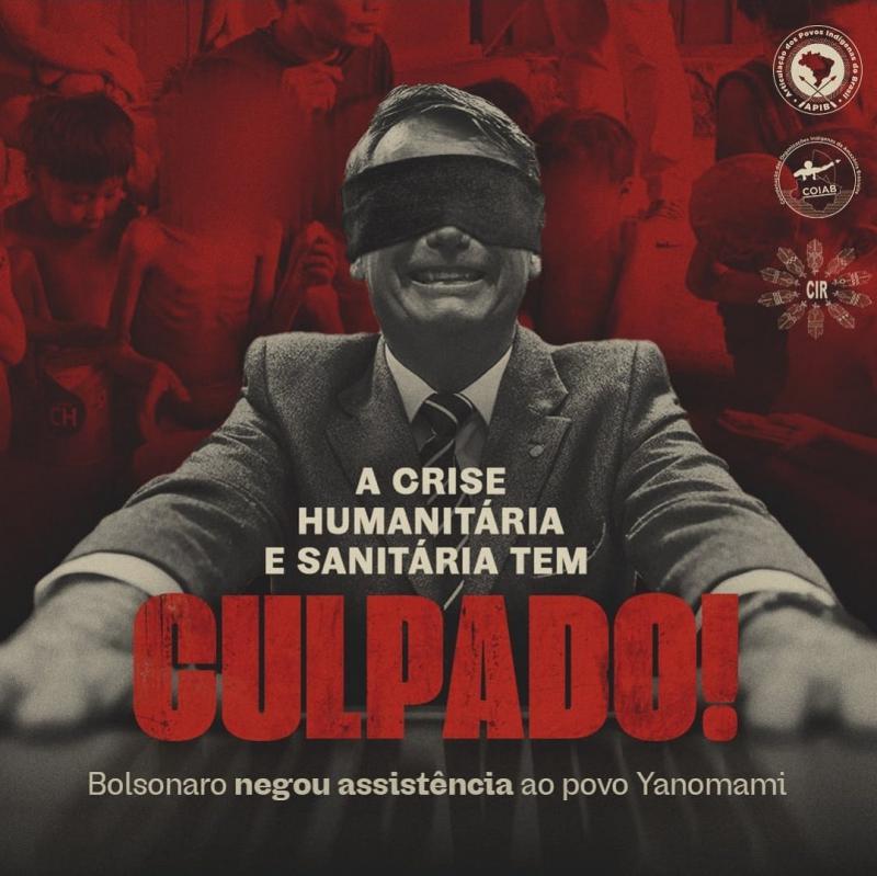 Bolsonaro steht in der Kritik: "Die humanitäre und gesundheitliche Krise hat einen Schuldigen! Bolsonaro hat den Yanomami die Unterstützung verwehrt"