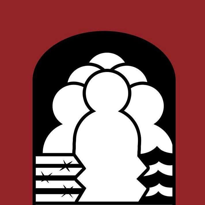 Logo von "Pueblo sin frontera". Die Gruppe organisiert die Karawanen der Migranten