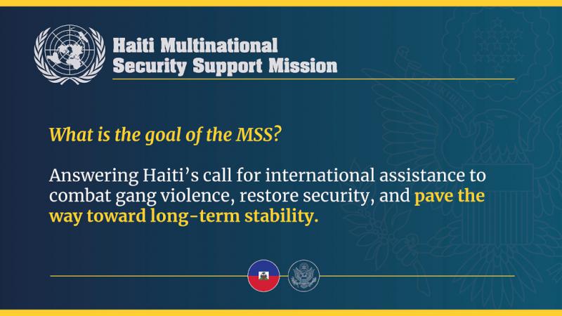 Die Erzählung des US-Außenministeriums: "Haiti" hat um die internationale bewaffnete Intervention gebeten