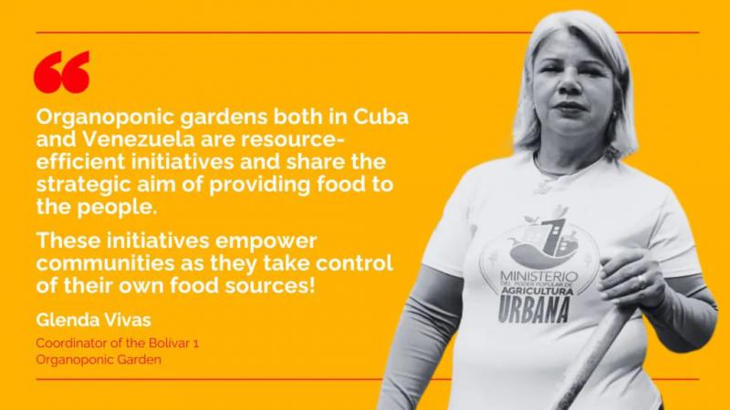 Glenda Vivas koordiniert im Garten Bolívar 1 ein Team von 19 Personen