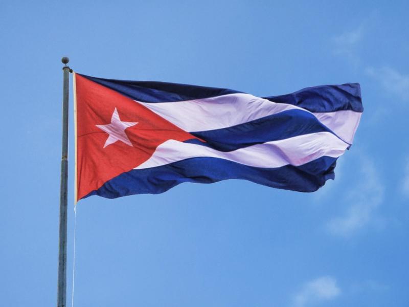 Die kubanische Flagge, Symbol für Revolution und Unabhängigkeit
