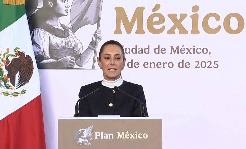 Sheinbaum will mit dem "Plan México" die Produktion im und für das eigene Land stärken (Screenshot)