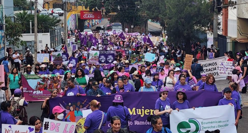 Eine Demonstration in Honduras zum Weltfrauentag 2026 (Symbolbild)