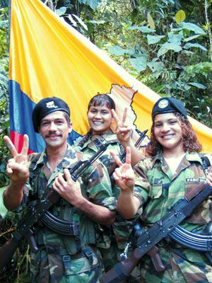 Delegation der FARC-Guerilla in Venezuela