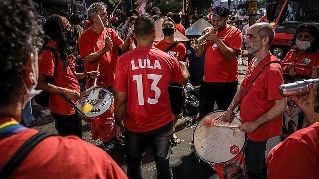Lula-Anhänger*innen in Belo Horizonte, Minas Gerais, Brasilien, 12. August 2022 
