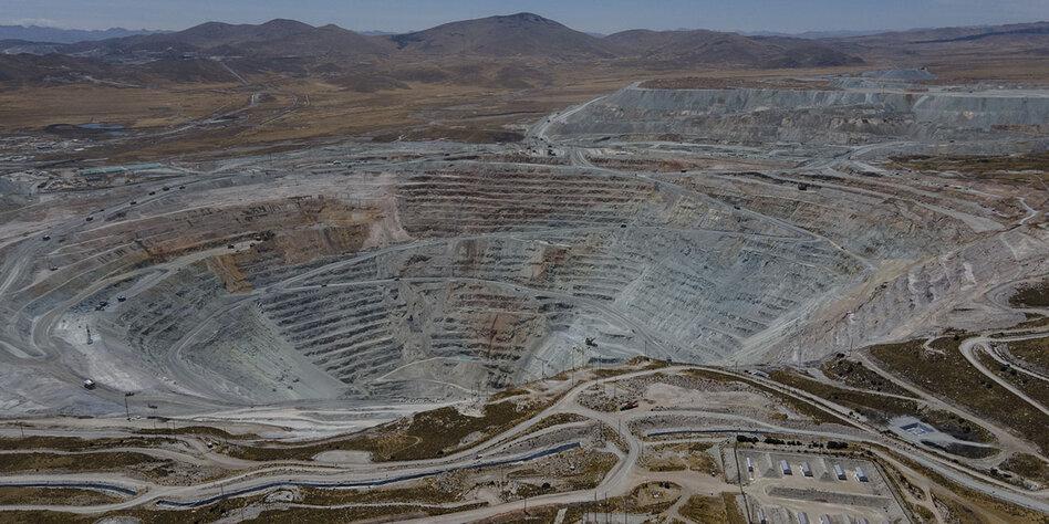 Offener Tagebau: Die Mine Antapaccay im peruanischen Hochland