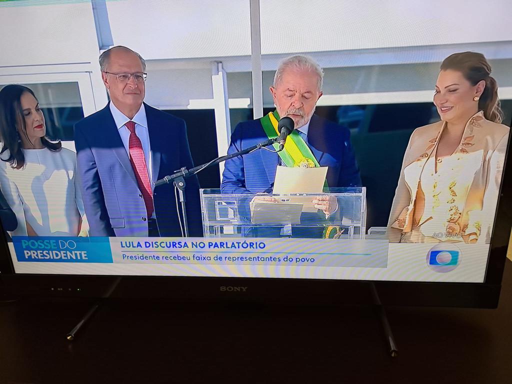 Brasiliens Präsident Lula da Silva bei seiner Antrittsrede