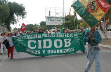 Demonstration der CIDOB Ende 2008