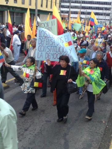Protest am Samstag in Quito