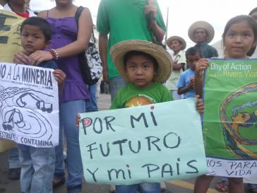 "Für meine Zukunft und mein Land" - Szene am Rande der Proteste in Panama