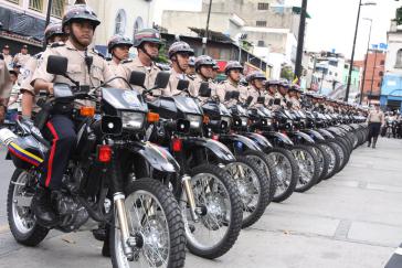 Einsatzkräfte der Bolivarischen Nationalpolizei (PNB)