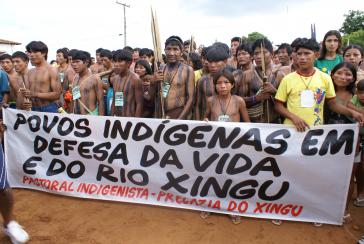 Indigener Protest gegen Belo Monte