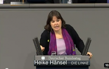 Heike Hänsel (Linke) im Bundestag