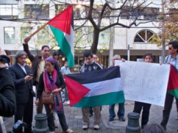 Demonstranten der palästinensischen Gemeinde in Chile