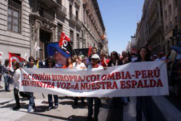 Demonstration gegen Freihandelsabkommen