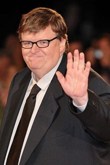 Michael Moore auf den Filmfestspielen von Venedig 2009