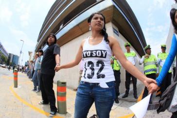 Protestaktion von #YoSoy132 in Mexiko-City