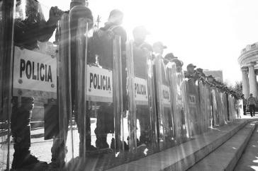 Polizeieinsatz in Mexiko-Stadt im Oktober 2010