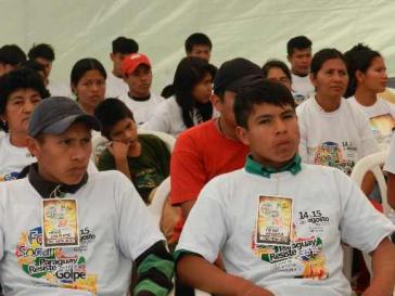 Indigene Teilnehmer in einer der Arbeitsgruppenn