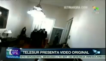 Telesur-TV präsentiert das Orginalvideo des Treffens