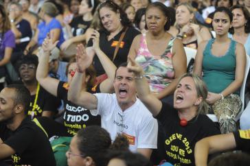 Vollversammlung der Lehrer von Rio de Janeiro