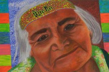 Abuela Kueka. 60 x 90 cm. Acryl-Mixed