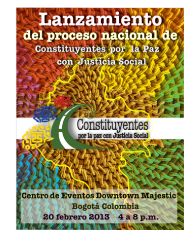 Plakat zur Gründung der Verfassungsversammlungen am 20. Februar