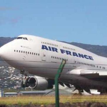 Air-France-Maschine auf dem Flughafen von Maiquetia