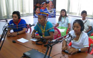 Profitiert vom neuen Gesetz: Kommunitäres Radio in einer indigenen Gemeinde Ecuadors