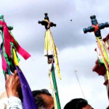 Katholische Basisaktivisten vom "Pueblo Vreyente"