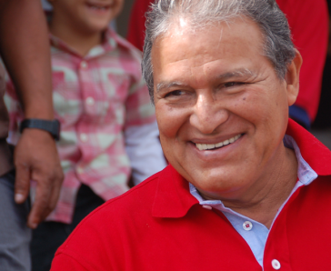 Der Präsidentschaftskandidat der Nationalen Befreiungsfront Farabundo Martí (FMLN), Salvador Sánchez Cerén