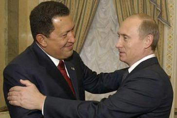 Enge Kooperationspartner: Chávez und Putin