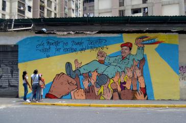 Wandbild mit Chávez