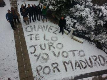 Chavez te juro mi voto es por Maduro