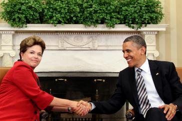 Ein Bild aus besseren Tagen: Dilma Rousseff und Barack Obama