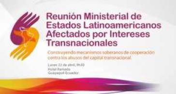 Logo des Ministertreffens der von transnationalen Interessen betroffenen lateinamerikanischen Staaten