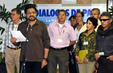Delegation der FARC bei den Friedensverhandlungen in Havanna