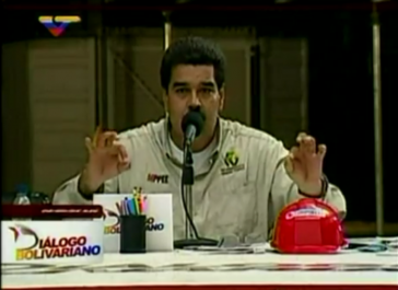 Präsident Maduro am vergangenen Donnerstag: "Vollständige Umstrukturierung der Organisationsformen der nationalen Regierung"