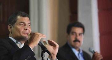 Ecuadors Präsident Rafael Correa und sein venezolanischer Amtskollege Nicolás Maduro