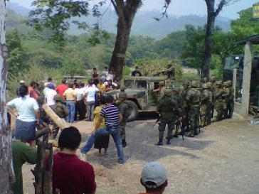 Die Region Rio Blanco wurde stark militarisiert