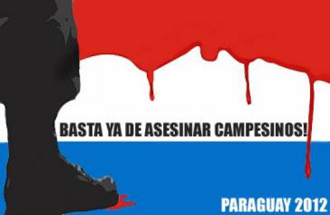 "Schluß mit der Ermordung von Bauern", heißt es auf diesem Plakat aus dem Jahr 2012