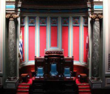 Blick in den Senat von Uruguay