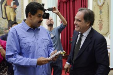 Oliver Stone und Nicolás Maduro