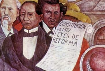 Erster mexikanischer Verfassungstext aus dem Jahr 1857, verabschiedet vom Außerordentlichen Kongress in Mexiko-City