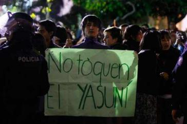 Proteste in Ecuador gegen das Vorhaben der Regierung...