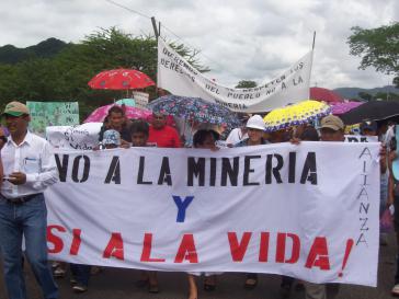 Friedlicher Protest gegen den Bergbau in Honduras