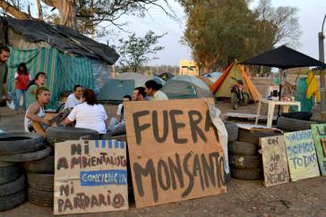 Protestcamp gegen Monsanto in Malvinas