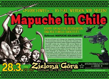 Plakat: Veranstaltung Mapuche in Chile