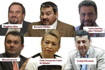 Einige der als "Narco-Politiker" verdächtigen Senatoren und Abgeordneten