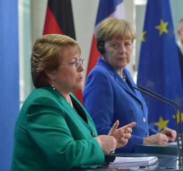 Erhofft sich mehr deutsche Investitionen im Energie- und Bergbausektor: Präsidentin Bachelet